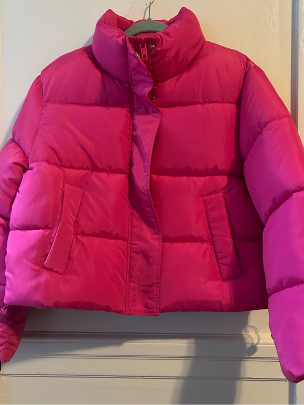 Apparis Hot Pink Puffer Jacket